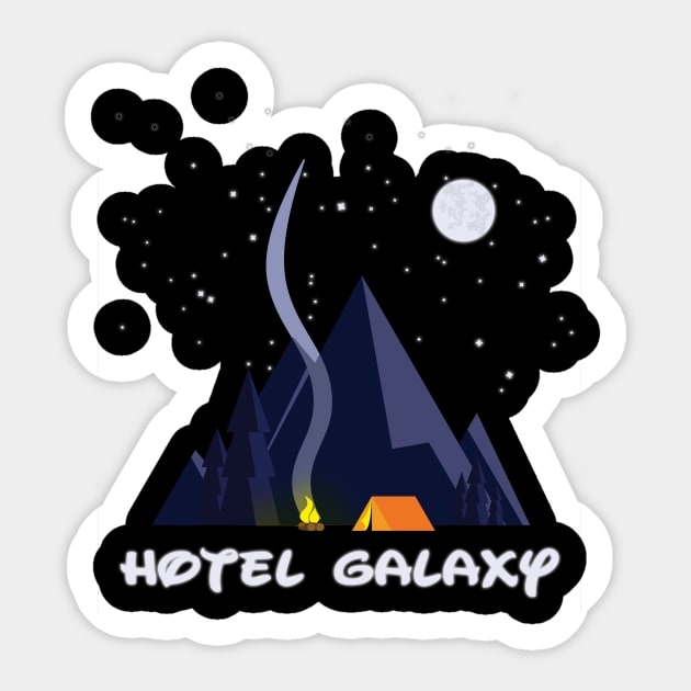 Hotel Galaxy Sticker by teetimecompany